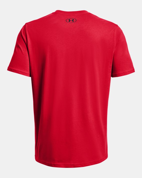 Men's UA Left Chest Lockup T-Shirt in Red image number 5